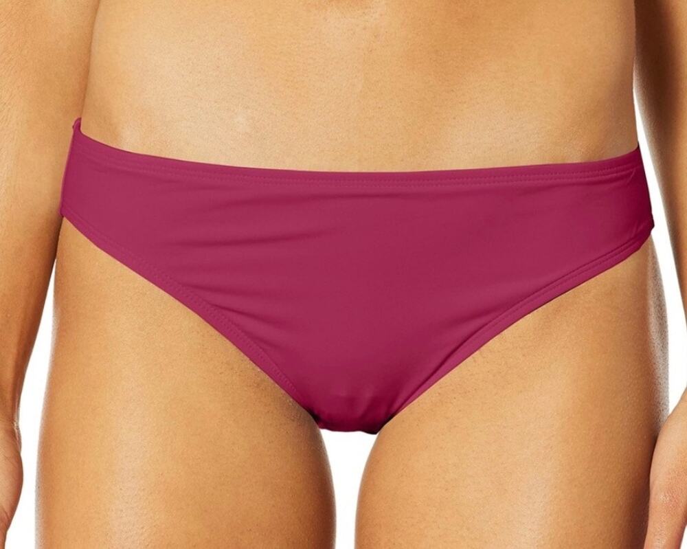 La Blanca Island Goddess Hipster Bikini Bottom 6 Wine Burgundy NWOT